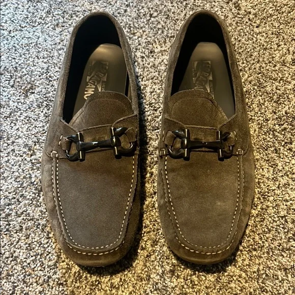 Salvatore Ferragamo | Shoes | Salvatore Ferragamo Gray Suede  display picture 1